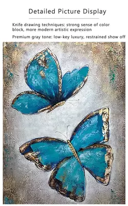 20 Pittura di farfalla blu